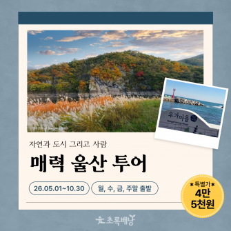 매력 울산 투어 | 반구대암각화, 해안트레킹, 어촌체험